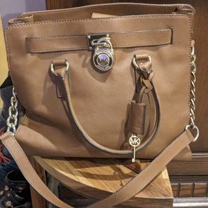 Michael kors leather satchel